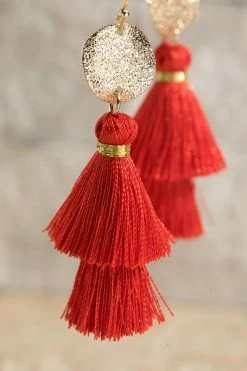 040 New Jewelry Red Hot Chili Pepper Earrings