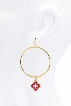 040 Diamonds And Clover Earrings New Jewelry