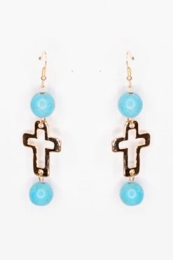 048 Charro Cross Earrings New Jewelry