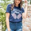 Mark New Graphic Tees American Woman Graphic Tee