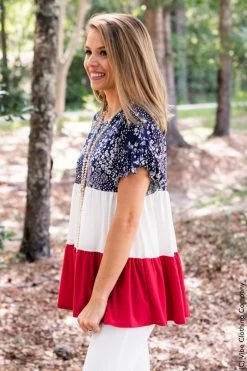 006 Americana Floral Top New Tops 11 006 Americana Floral Top New Tops