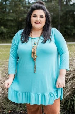 001 New Basics Any & Everything Tunic Top - Colorado Blue