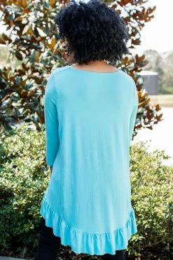 001 New Basics Any & Everything Tunic Top - Colorado Blue