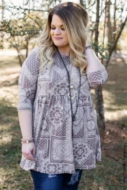 P & Rose New Tops Around The River Bend Top