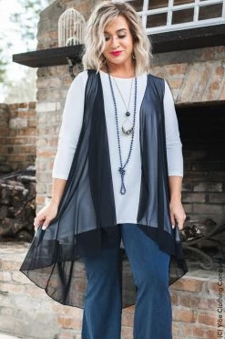 Vibe Clothing Company Vibe High Low Vest - Solid