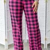 Rd Ribbon Buffalo Plaid Joggers - Pink New Bottoms