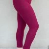Vibe Clothing Company New Basics Burgundy Leggings