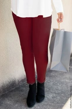 020 Charleston Skinnies - Burgundy