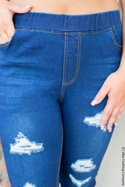 Vibe Clothing Company New Bottoms Caspian - 9th Dark Distressed Skinnies 7 Vibe Clothing Company New Bottoms Caspian - 9th Dark Distressed Skinnies