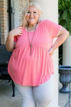 001 New Basics Casually Chic Babydoll Top