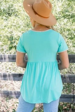 001 New Basics Casually Chic Babydoll Top