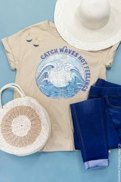 Mark Tee New Graphic Tees Catch Waves Graphic Tee