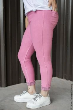 Vibe Clothing Company Charleston Skinnies - Petal Pink New Bottoms