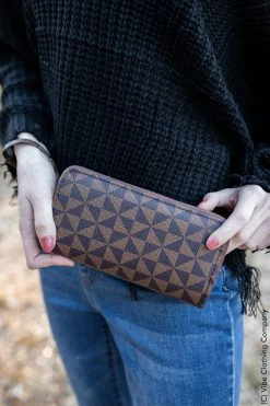 PJ Handbags Checkered Wallet New Purses & Bags