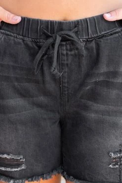 015 Coastal Denim Shorts - Black