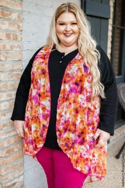 006 Cover Me In Sunshine High/Low Vest New Cardigans & Vests