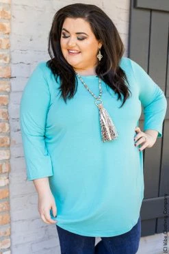 001 New Basics Crazy For You Top- Pacific Blue