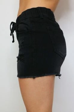 015 Delta Denim Shorts - Black New Bottoms