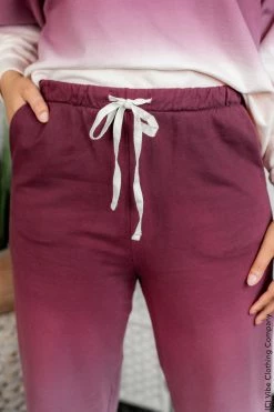 001 Going Nowhere Lounge Set-Burgundy New Arrivals