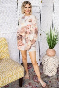 001 Easy Like Sunday Morning Lounge Pajama Set