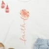 Mark Tee Faith Flower Graphic Tee New Graphic Tees