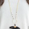ViVi Liam Jewelry New Jewelry Fandango Fringe Necklace - Black