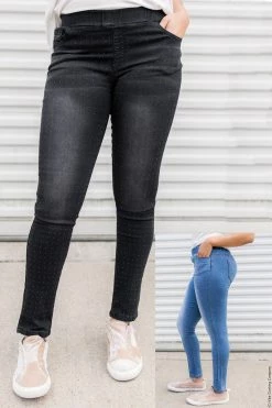 Vocal Apparel Fashion Forward Sparkle Skinnies