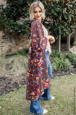 Fashion Express Fiesta Days Kimono Duster 8 Fashion Express Fiesta Days Kimono Duster