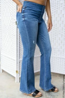 017 Fizzle Denim Flares