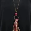 ViVi Liam Jewelry New Jewelry Garnet & Gold Silk Necklace