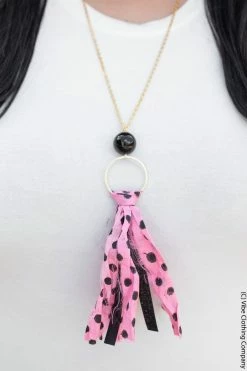 Vivi Liam New Jewelry Golden Girls Silk Necklace