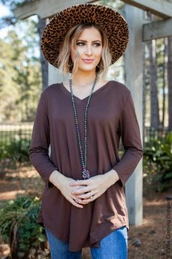 P & Rose Gotta Get That Top - Brown