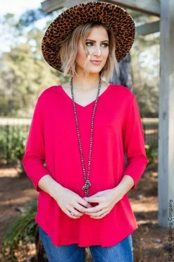 P & Rose New Tops Gotta Get That Top - Red