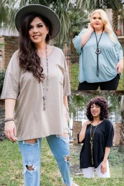 001 Relaxation Shirts- Grunge Basic Tops