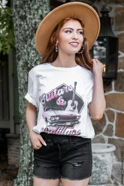 Mark Tee Guitars & Cadillacs Graphic Tee