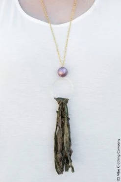 Vivi Liam Here, There And Everywhere Silk Necklace New Jewelry