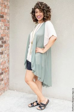 Vibe Clothing Company Vibe High Low Vest - Solid