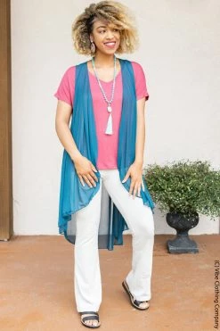 Vibe Clothing Company Vibe High Low Vest - Solid