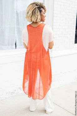 Vibe Clothing Company Vibe High Low Vest - Solid