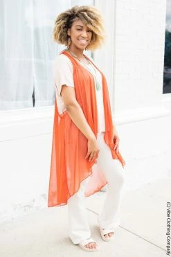 Vibe Clothing Company Vibe High Low Vest - Solid