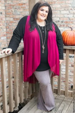 Vibe Clothing Company Vibe High Low Vest - Solid