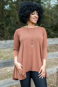 001 I'm A Believer Tunic Top - Pinecone New Basics