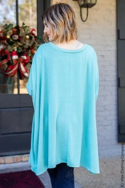 Aqau I'm Coming Home Sweater - Pacific Blue