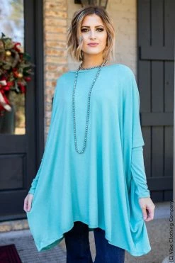 Aqau I'm Coming Home Sweater - Pacific Blue