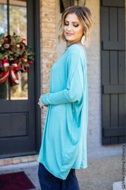 Aqau I'm Coming Home Sweater - Pacific Blue