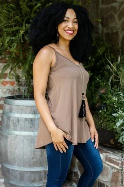 RT-3150AB Keep On Runnin' Reversible Tank - Mocha