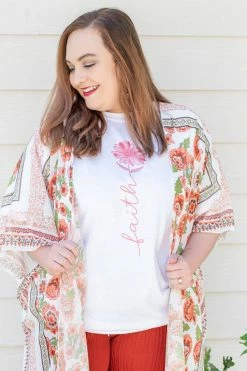 Mark Tee Faith Flower Graphic Tee New Graphic Tees
