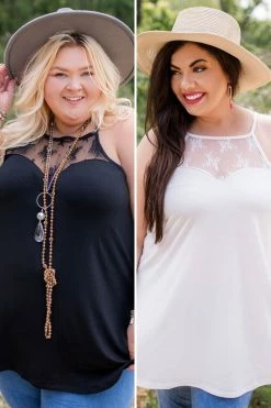 001 New Basics Lace Layering Tanks