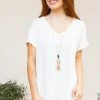 026 New Basics Layover Tee - Soft White