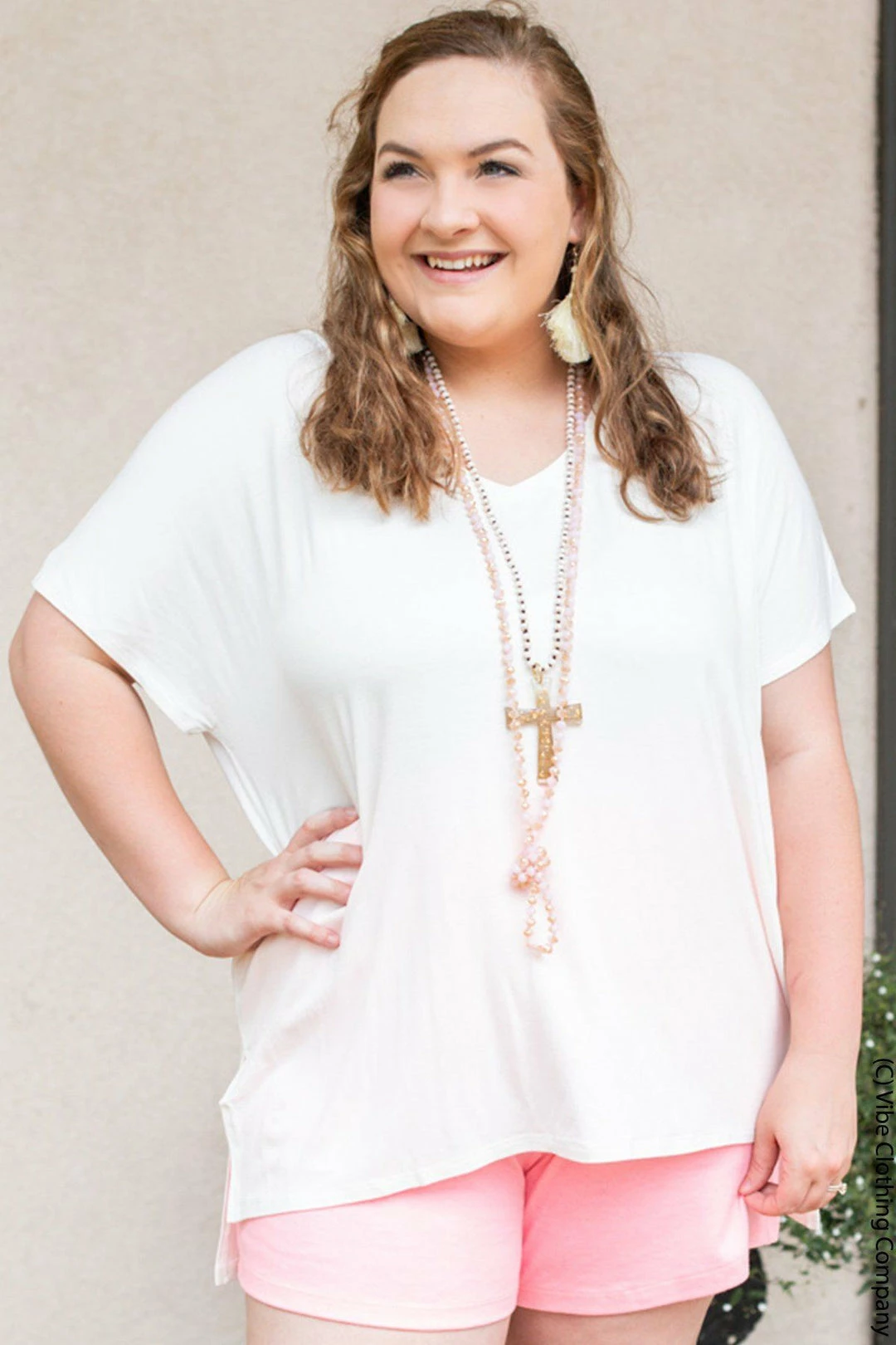 026 New Basics Layover Tee - Soft White 4 026 New Basics Layover Tee - Soft White